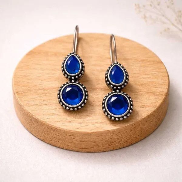 Blue_Chalcedony_Oxidised_Traditional_Stone_Dangler_Earrings_For_Women_Brass_Drops_And_Danglers