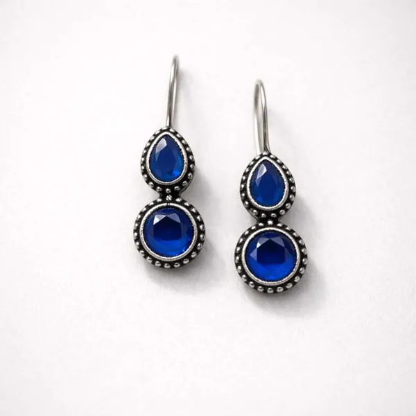 Blue_Chalcedony_Oxidised_Traditional_Stone_Dangler_Earrings_For_Women_Brass_Drops_And_Danglers
