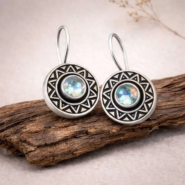 White_Moonstone_Brass_Oxidised_Geometric_Drop_Earrings_For_Women