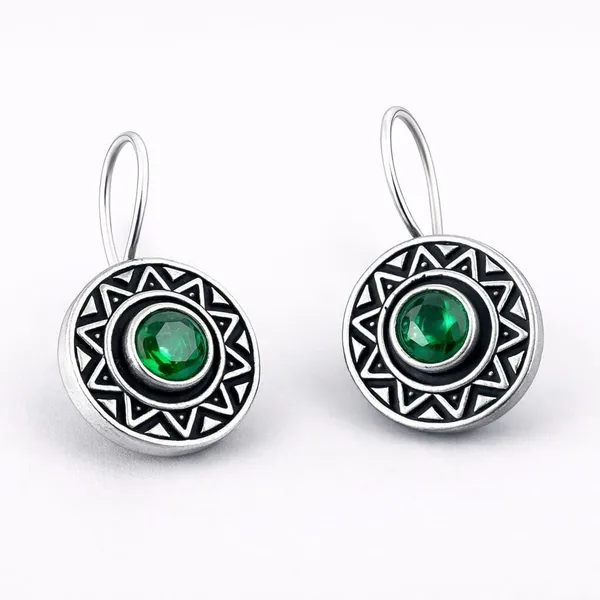 Green_Emerald_Brass_Oxidised_Geometric_Drop_Earrings_For_Women