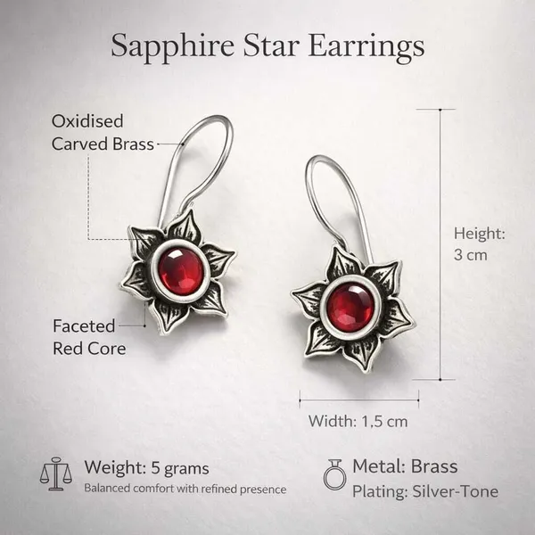 Red_Brass_Oxidised_Floral_Star_Stone_Drop_Earrings_For_Women