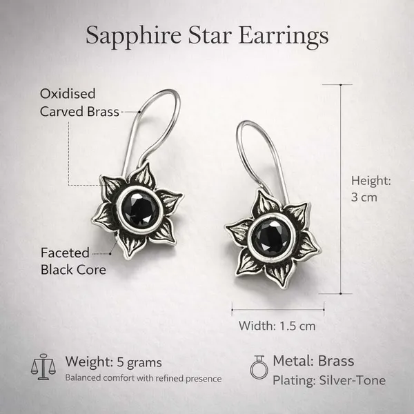 Black_Brass_Oxidised_Floral_Star_Stone_Drop_Earrings_For_Women_(Set_Of_6)