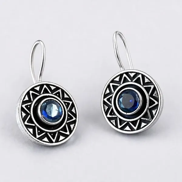 Blue_Brass_Geometric_Stone_Oxidised_Dangle_Earrings_For_Women