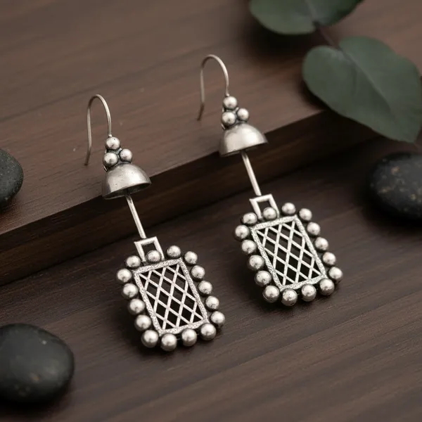 Silver_Oxidised_Brass_Geometric_Jhumka_Drop_Earrings_For_Women