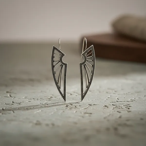 Silver_Brass_Oxidised_Crescent_Tribal_Long_Drop_Earrings_For_Women