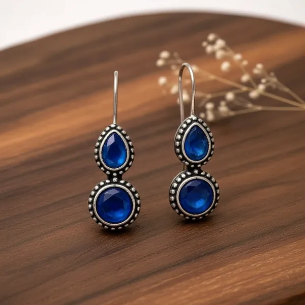 Blue_Chalcedony_Oxidised_Traditional_Stone_Dangler_Earrings_For_Women_Brass_Drops_And_Danglers