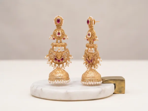Gold_Plated_Pearl_Jhumka_Earrings_for_Women_Traditional_Ethnic