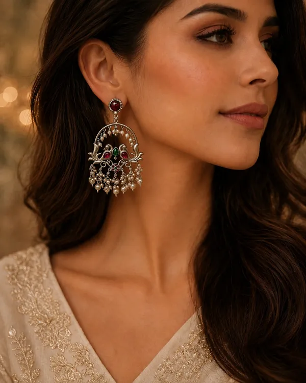 Silver__Brass_Premium_Drops_&_Danglers_And_Chandbali_Earring