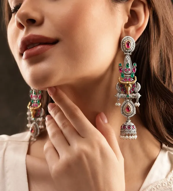 Multicolor_Brass_Premium_Drops_&_Danglers_And_Jhumki_Earring