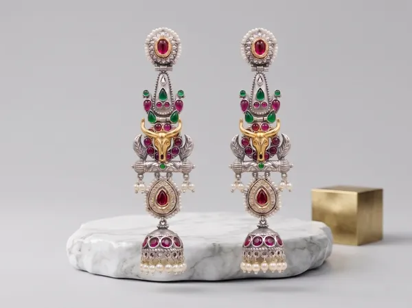 Multicolor_Brass_Premium_Drops_&_Danglers_And_Jhumki_Earring