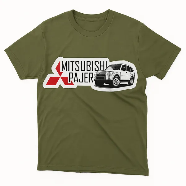 Mitsubishi_Pajero_Graphic_Print_T-Shirt_-_Olive_Green