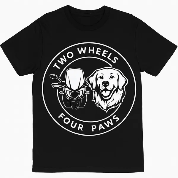 2_Wheels_4_Paws_Print_on_Tee