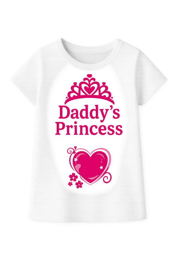 Daddy'S_Princess_T-Shirt_For_Girls