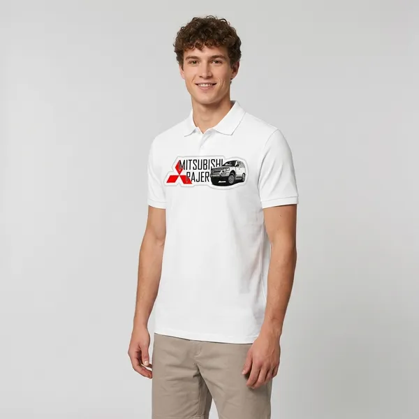 Mitsubishi_Pajero_White_Polo_T-Shirt