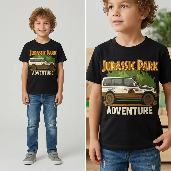 Jurassic_Park_Adventure_Kids_Black_T-Shirt