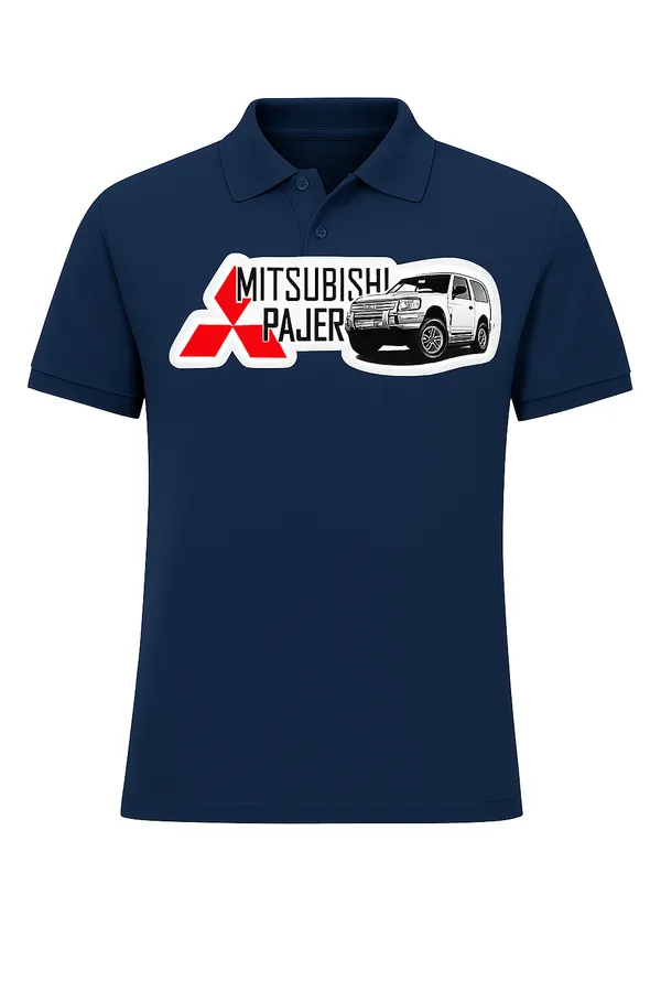 Mitsubishi_Pajero_Graphic_Print_Navy_Blue_Polo_T-Shirt
