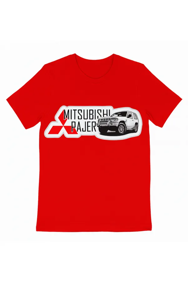 Mitsubishi_Pajero_Graphic_Print_T-Shirt_-_Red