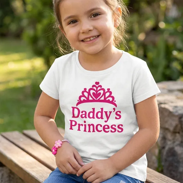 Daddy'S_Princess_T-Shirt_For_Girls
