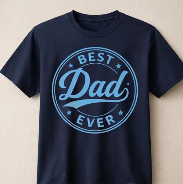 Best_Dad_Ever_Printed_in_Navy_Blue_Mens_T-Shirt