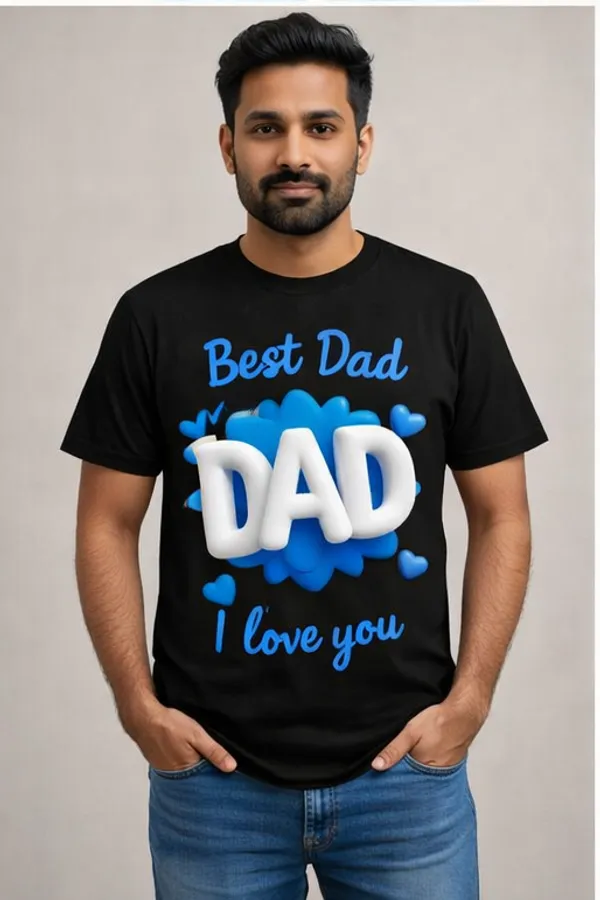 Best_Dad_I_Love_You_Print_on_Black_Mens_T-Shirt