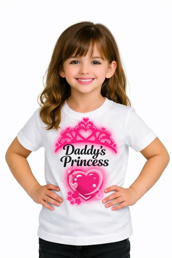 Daddy's_Princess_Print_on_Girls_Tee