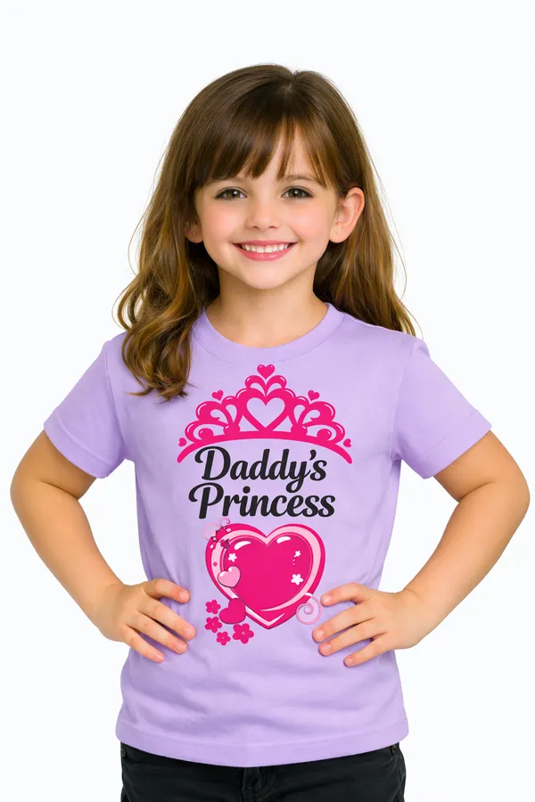 Daddy's_Princess_Print_on_Girls_Tee