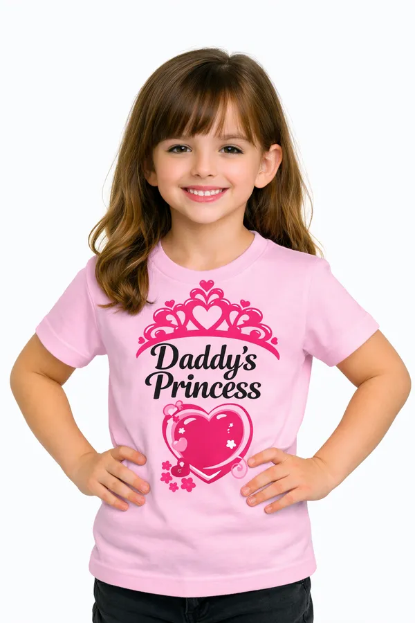 Daddy's_Princess_Print_on_Girls_Tee