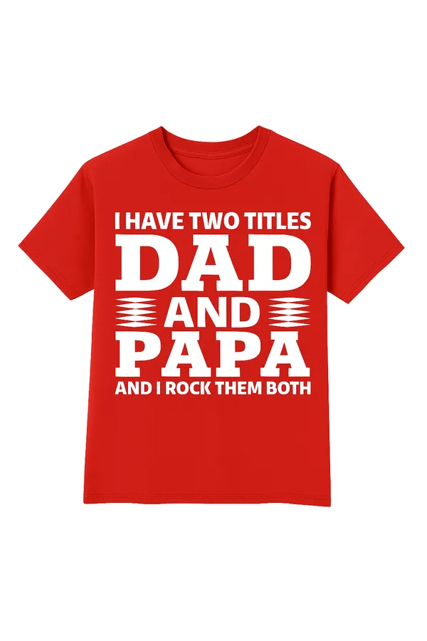 Dap_&_Papa_Print_on_Red_T_Shirt