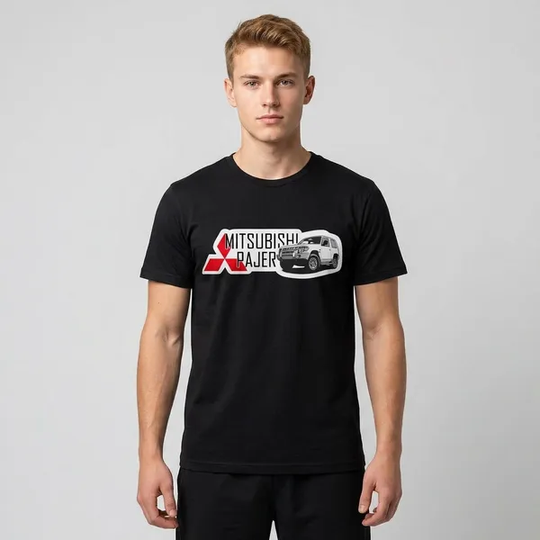 Mitsubishi_Pajero_Graphic_Print_Black_T-Shirt