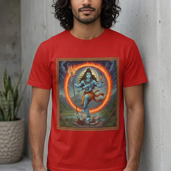 Nataraja_Shiva_Graphic_T-Shirt_-_Red_Cotton_Tee_With_Divine_Dance_Print