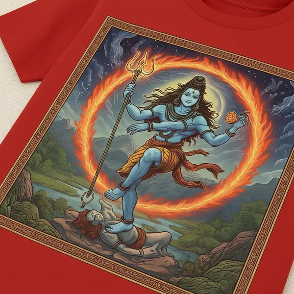 Nataraja_Shiva_Graphic_T-Shirt_-_Red_Cotton_Tee_With_Divine_Dance_Print
