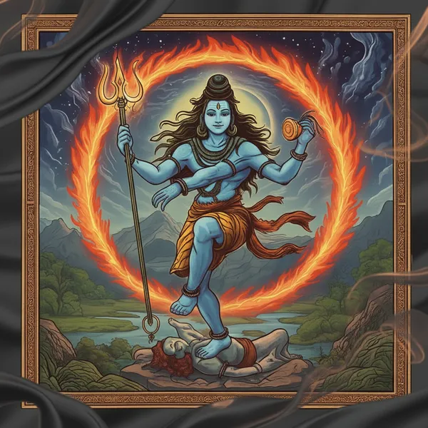 Nataraja_Shiva_Graphic_T-Shirt_-_Red_Cotton_Tee_With_Divine_Dance_Print