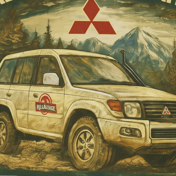 Mitsubishi_Pajero_Off-Road_Legend_Adventure_Awaits_Graphic_T-Shirt