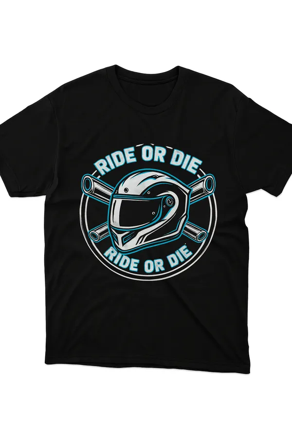 Ride_Or_Die_Motorcycle_Helmet_Black_T-Shirt