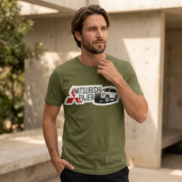 Mitsubishi_Pajero_Graphic_Print_T-Shirt_-_Olive_Green