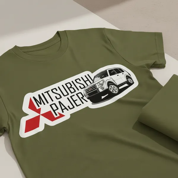 Mitsubishi_Pajero_Graphic_Print_T-Shirt_-_Olive_Green