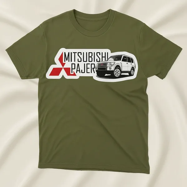 Mitsubishi_Pajero_Graphic_Print_T-Shirt_-_Olive_Green