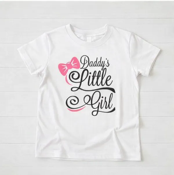 Daddy'S_Little_Girl_Printed_T-Shirt_For_Kids