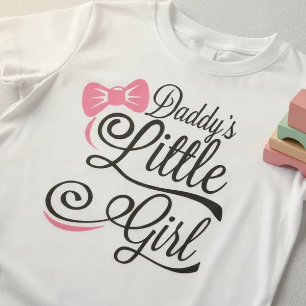 Daddy'S_Little_Girl_Printed_T-Shirt_For_Kids