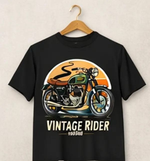 Vintage_Rider_Print_on_Mens_T_Shirt