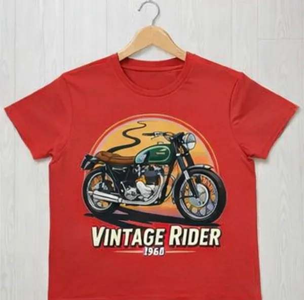 Vintage_Rider_on_Kids_T_Shirt