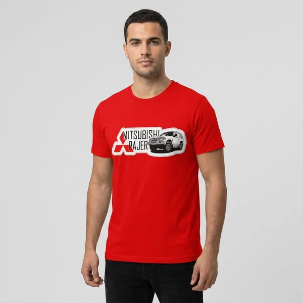 Mitsubishi_Pajero_Graphic_Print_T-Shirt_-_Red