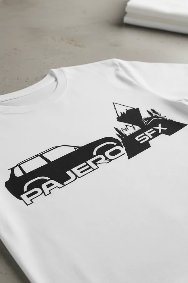 Pajero_Sfx_Mountain_Landscape_Graphic_T-Shirt_-_White
