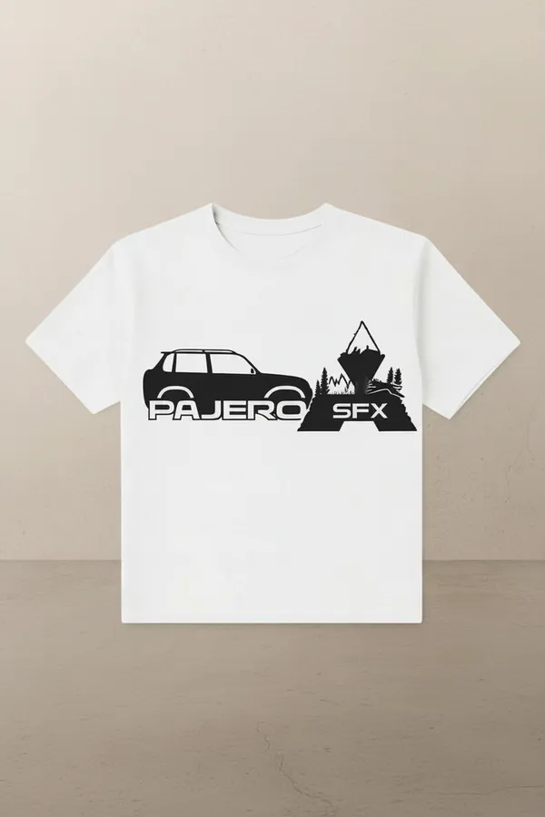 Pajero_Sfx_Mountain_Landscape_Graphic_T-Shirt_-_White