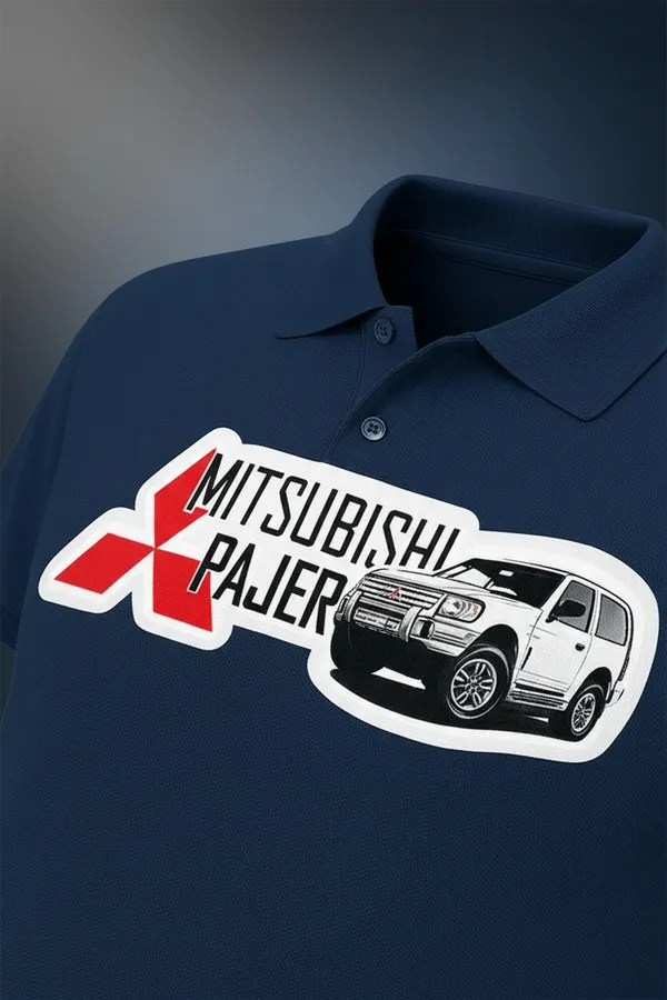 Mitsubishi_Pajero_Graphic_Print_Navy_Blue_Polo_T-Shirt