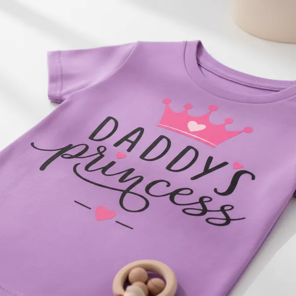 Daddy'S_Princess_Printed_T-Shirt_For_Girls