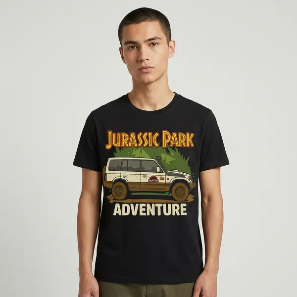 Jurassic_Park_Adventure_Black_T-Shirt