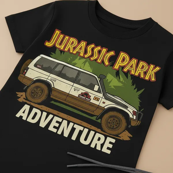 Jurassic_Park_Adventure_Black_T-Shirt