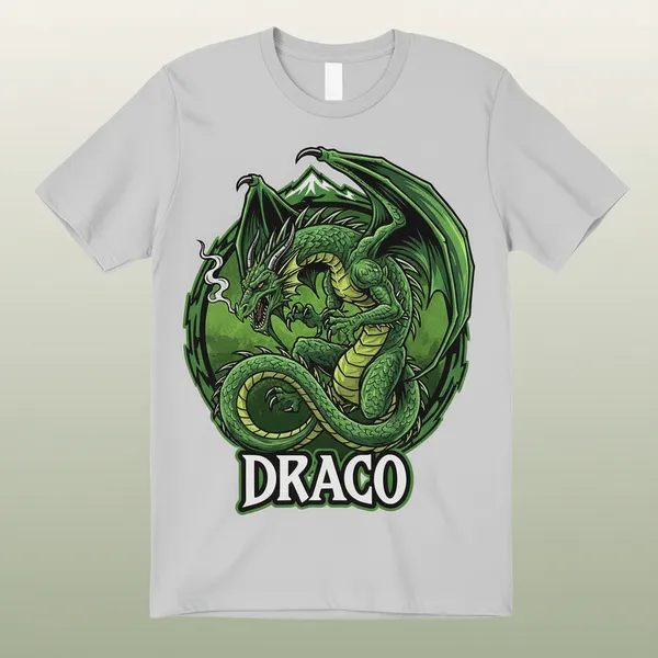 Draco_Green_Dragon_Graphic_Print_T-Shirt