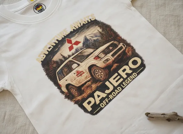 Pajero_Off-Road_Rally_White_Graphic_T-Shirt